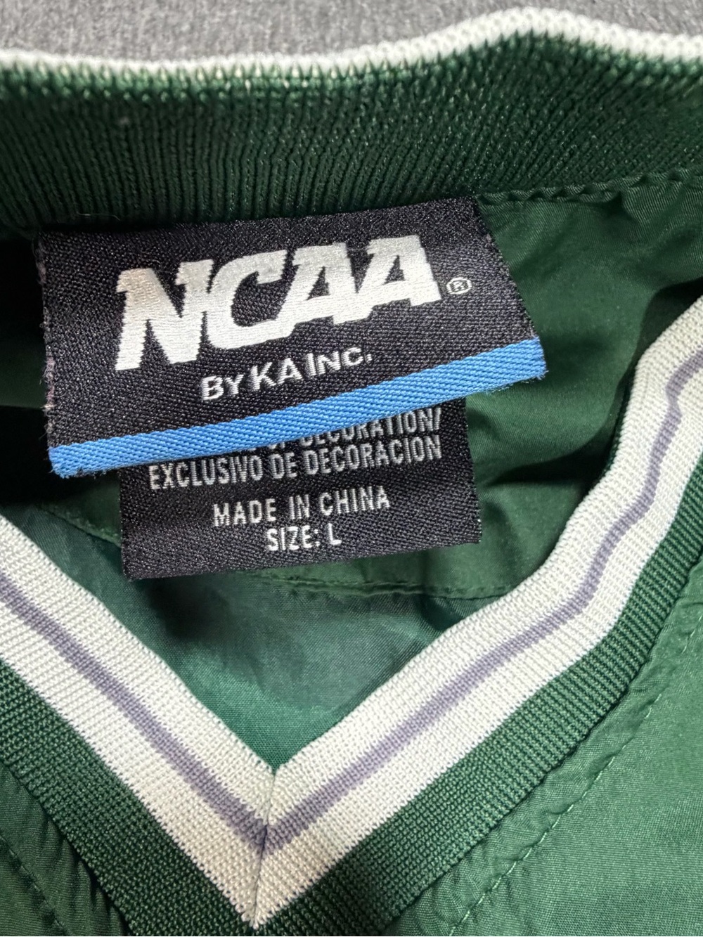 Vintage Michigan State Spartans Pullover Windbreaker Jacket Men’s Large NCAA - Picture 2 of 6